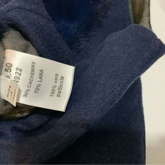 SUPREMA cashmere wool Women's Reversible Shearling Vest made in Italy - Picture 10 of 15